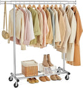 SONGMICS Clothes Rack with Wheels, Heavy-Duty Clothing Rack by SONGMICSbySONGMICSHOME
