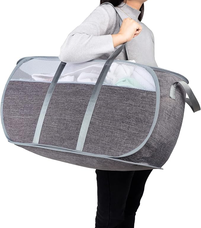 Pop Up Laundry Hamper，with Durable Handles collapsible laundry basket，Easy to by Unknown
