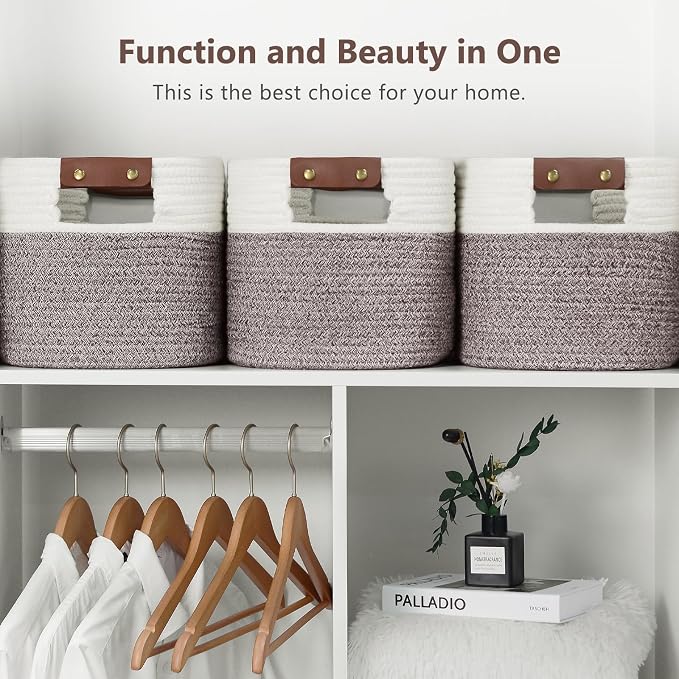 Cotton Rope Basket, Storage Baskets - Image 6
