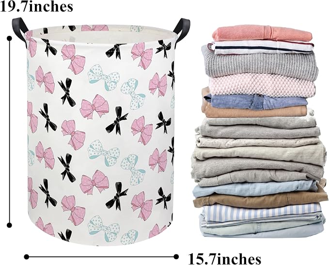 HIYAGON Butterfly Baby Laundry Basket Baby Hamper - Image 6