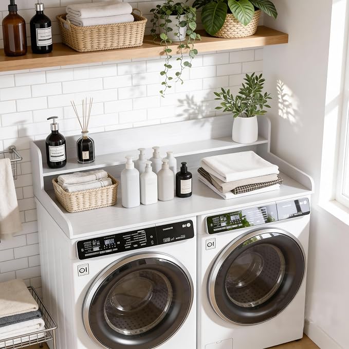 Piskyet Washer Dryer Countertop, 2- Tier Laundry Countertop - Image 2