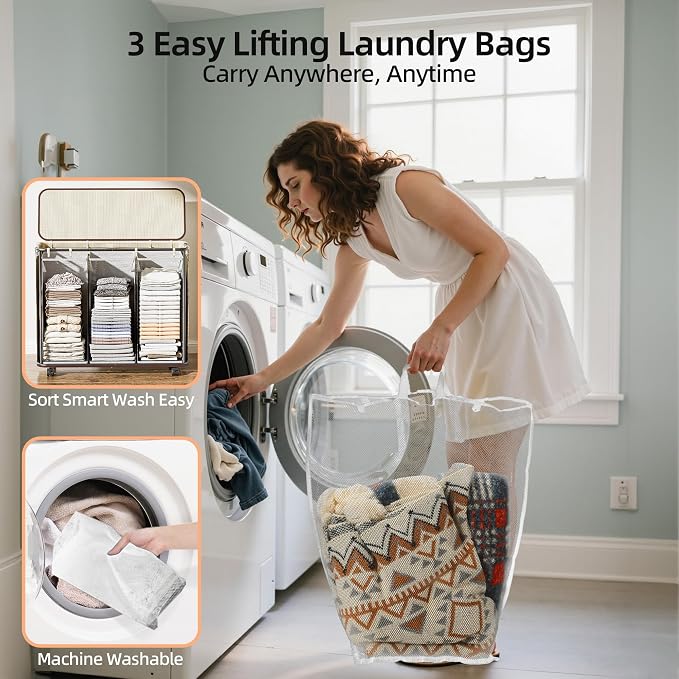 Yecaye 180L Laundry Basket - Image 6