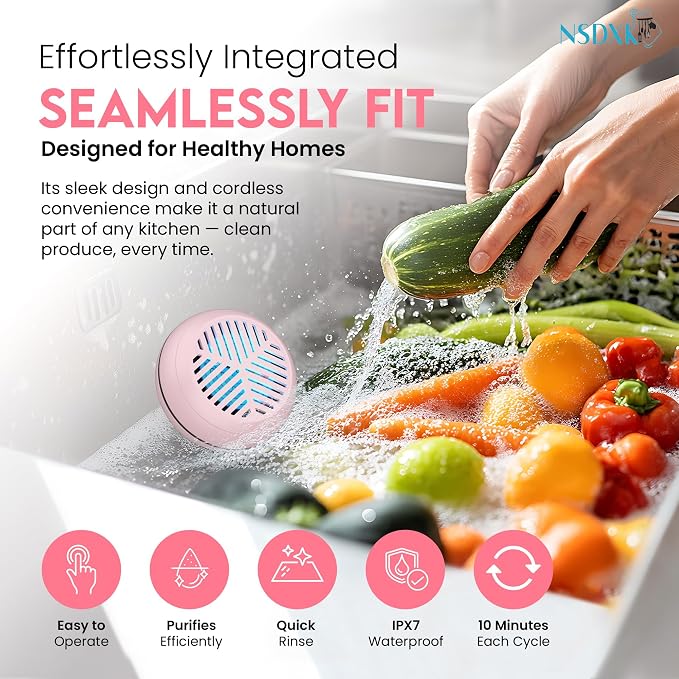 Fruit and Vegetable Washing Machine, Fruit Vegetable Cleaner Device, Portable - Image 4
