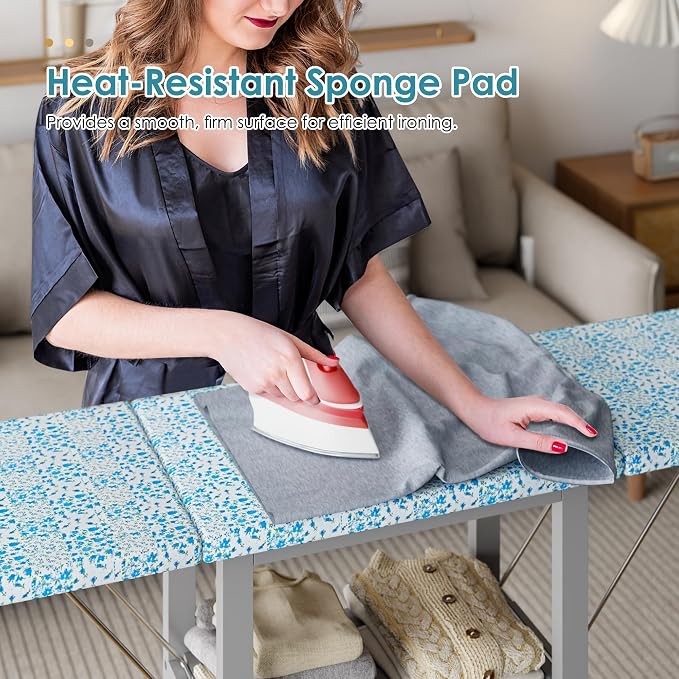 Ironing Board with Storage Cabinet, Folding Ironing Board with Extra Storage - Image 3