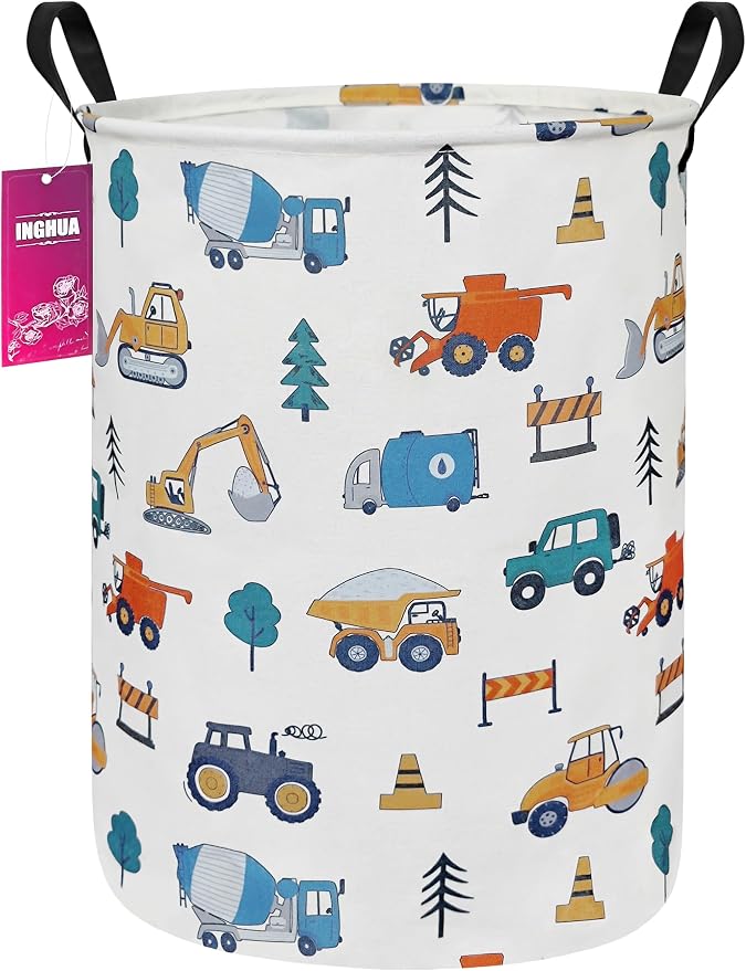 Laundry Hamper Large Canvas Fabric Lightweight Storage Basket/Toy by INGHUA