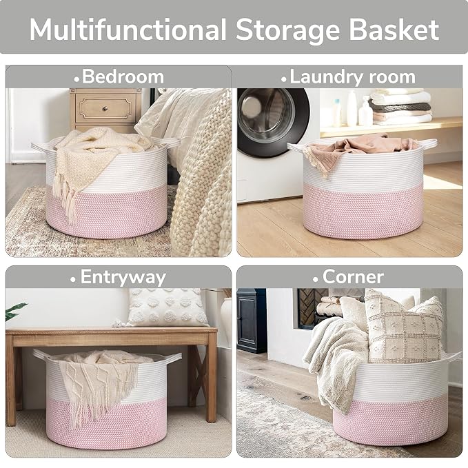 Goodpick Large Storage Basket 22'' x 14'', Baby Basket - Image 6