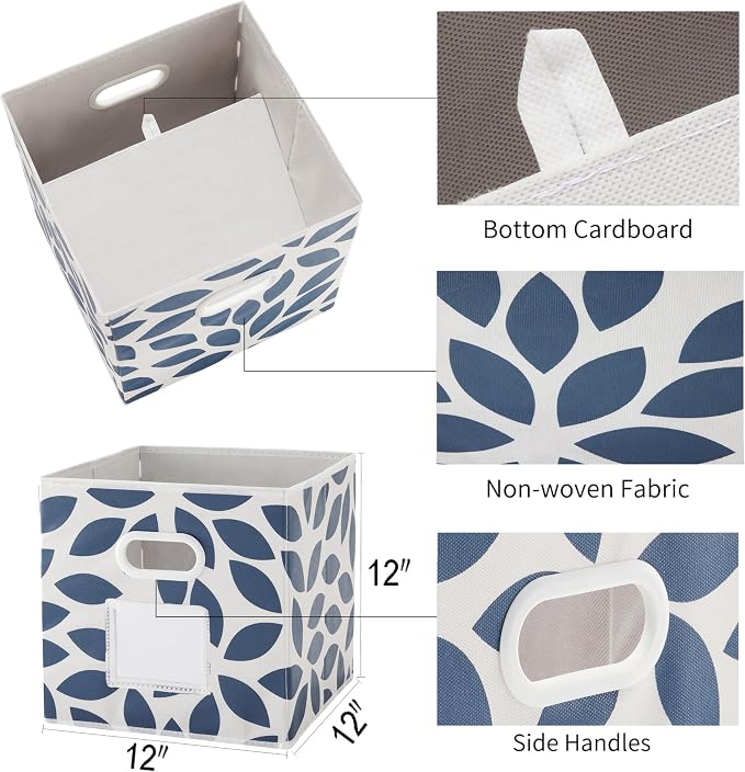 MAX Houser Fabric Storage Bins Cubes Baskets Containers - Image 3