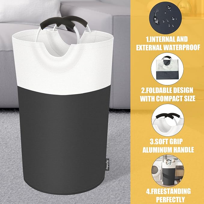 125L Laundry Basket, Collapsible Laundry Hamper - Image 3