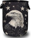 Black Eagle Laundry Basket, Foldable Waterproof Laundry Hamper Tote Bag Dirty by Unknown