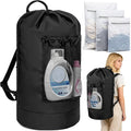 Laundry Bag Backpack with 3 Sizes Mesh Wash Bags and Shoulder Straps Foldable by WELIDAY