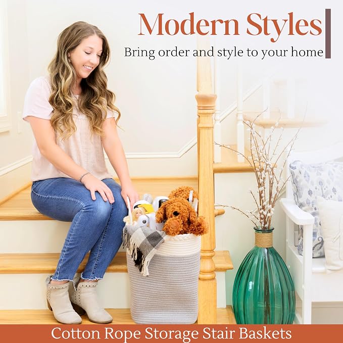 Stair Basket for Carpeted & Wooden Stairs - Image 7