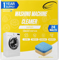 Air Jungles Washing Machine Cleaner Tablets 24 Count, Lemon Scent, Deep Cleaning by AirJungles