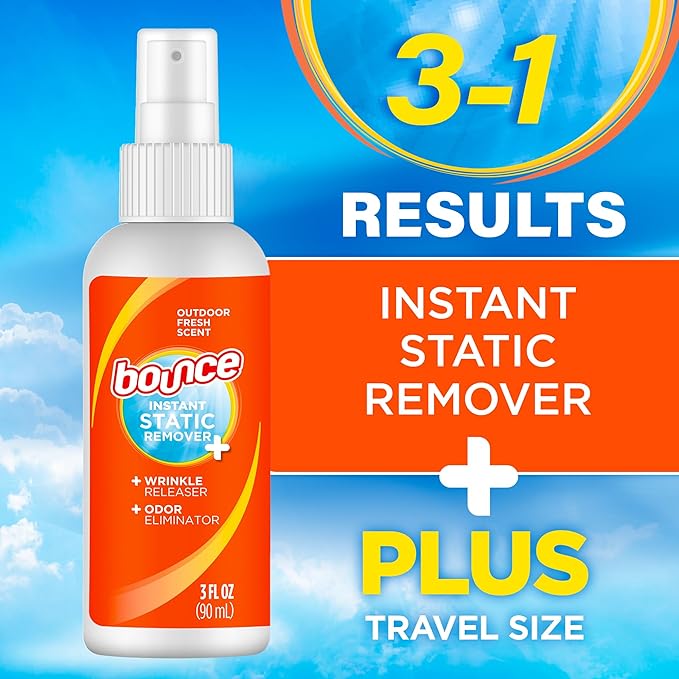 Bounce Anti Static Spray, 3 in 1 Instant Anti Static Spray & Instant Wrinkle - Image 5