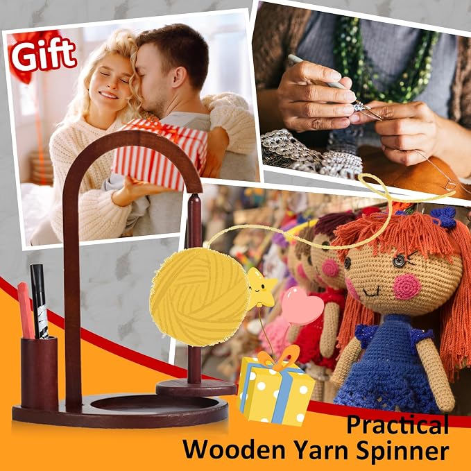 Joyeee Magnetic Wooden Yarn Holder - Image 5