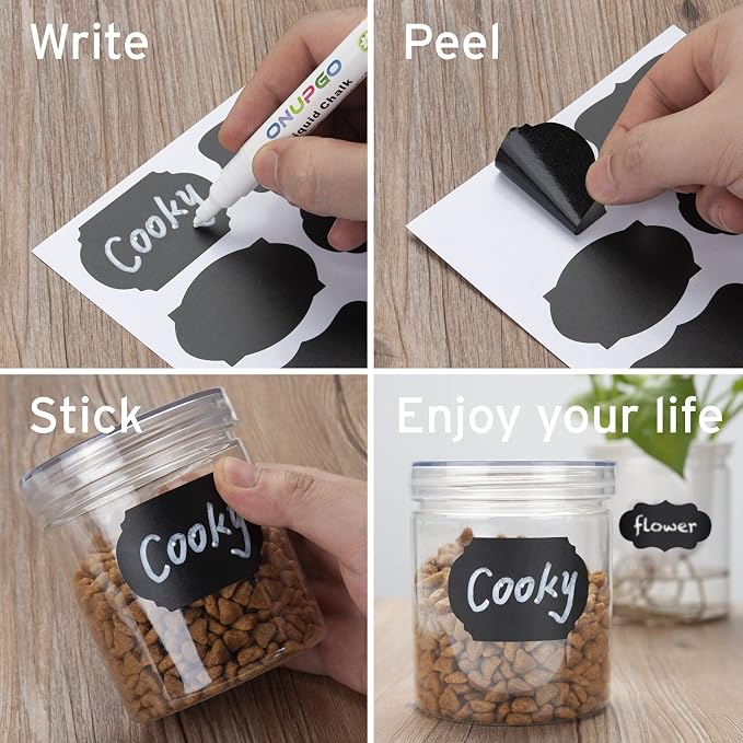 ONUPGO Chalkboard Labels Stickers Bulk - Image 5