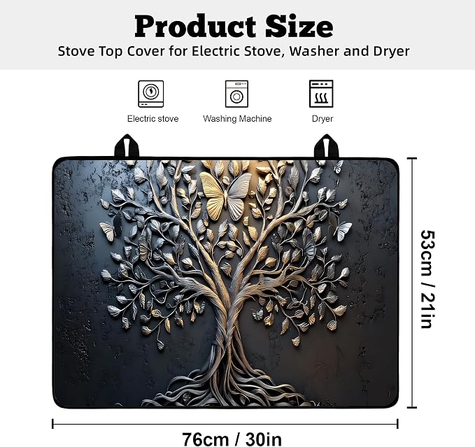 Multi-Design Stove Top Cover for Glass/Electric Stoves - Image 2