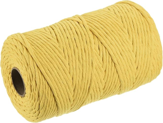 MECCANIXITY Cotton Rope Twisted Braided Twisted Single Strand Cord, Plant Hanger by MECCANIXITY