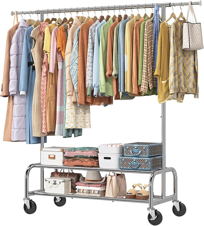 Simple Trending Heavy Duty Clothes Clothing Rack by SimpleTrending