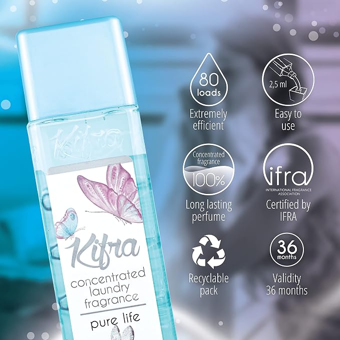 KIFRA PURE LIFE Concentrated Laundry Fragrance 6.76 Fl Oz 200ml 80 Washing - Image 3