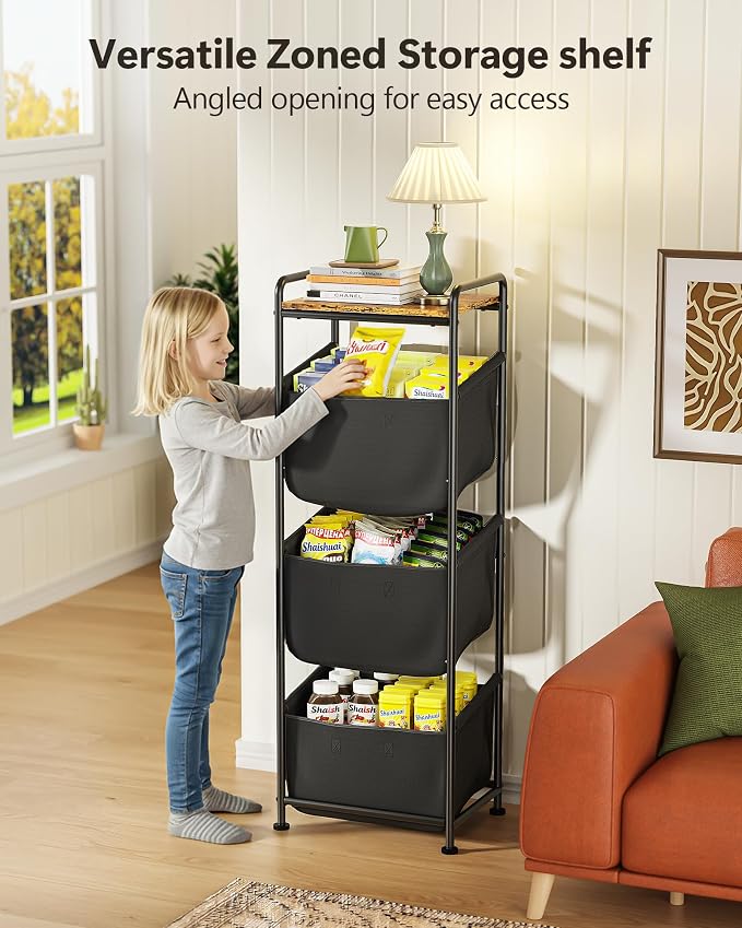 Moforoco Vertical Laundry Sorter 3 Section - Image 7
