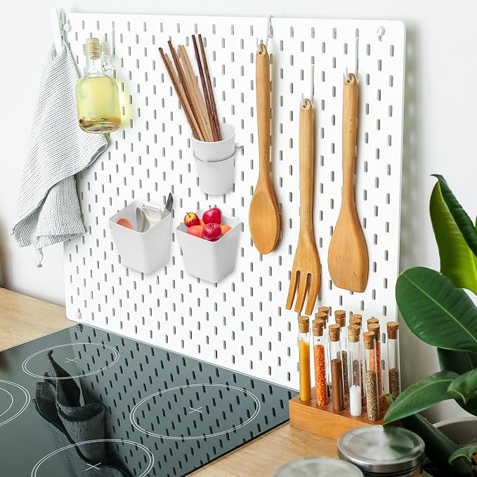 Jinei 12 Pcs Pegboard Bins and Cups - Image 7