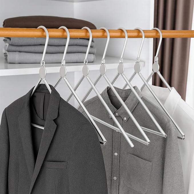 Travel Hangers Foldable Aluminum 3 Pack – Light and Portable Suitcase Clothes - Image 8