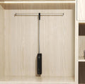 Pull Down Closet Rod- 26 Inch Closet Valet Rod Heavy-Duty Wall/Back Mounted by bimiti