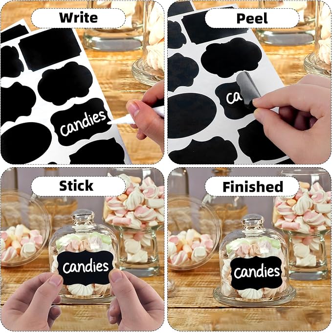 200 Pcs Chalkboard Labels, Reusable Labels - Image 2