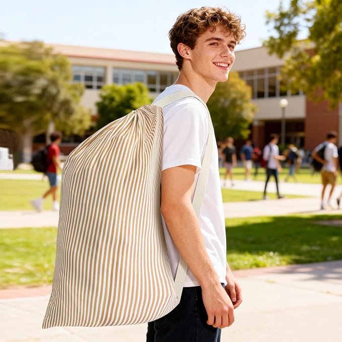 College Laundry Bag 29"×18", Waterproof Dirty Clothes Bag - Image 6