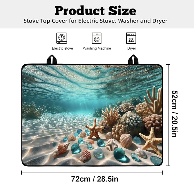 Multi-Design Stove Top Cover for Glass/Electric Stoves - Image 2