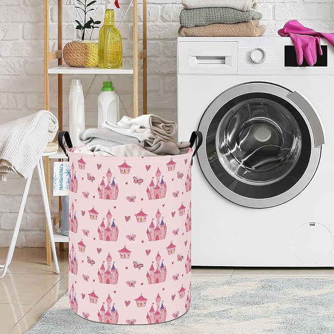LANGYASHAN Laundry Basket Canvas Fabric Collapsible Organizer Basket - Image 8