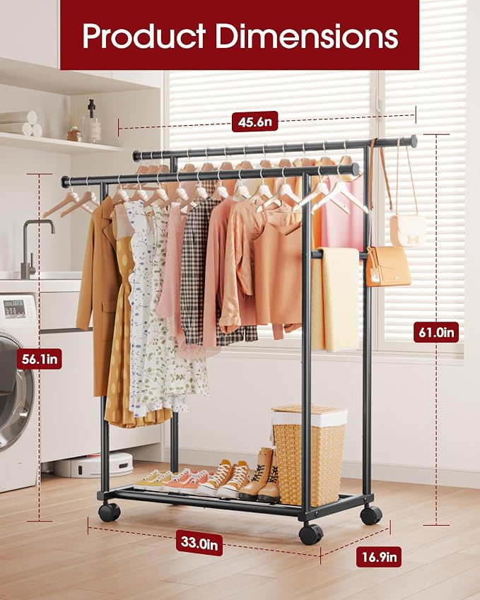 Metal Clothes Rack - Image 2