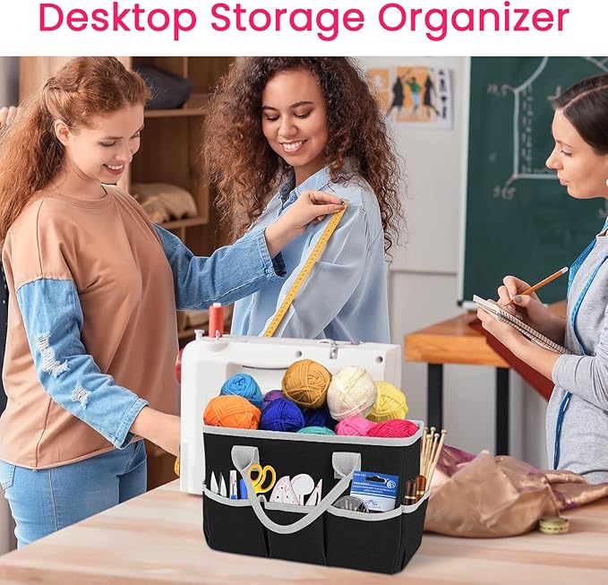Godery Desktop Tote and Organizer, Teacher Helper Bag - Image 6