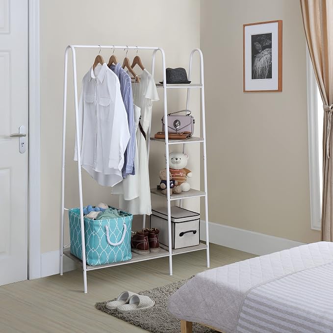Finnhomy Metal Clothes Closet Rack, Clothing Rack - Image 4