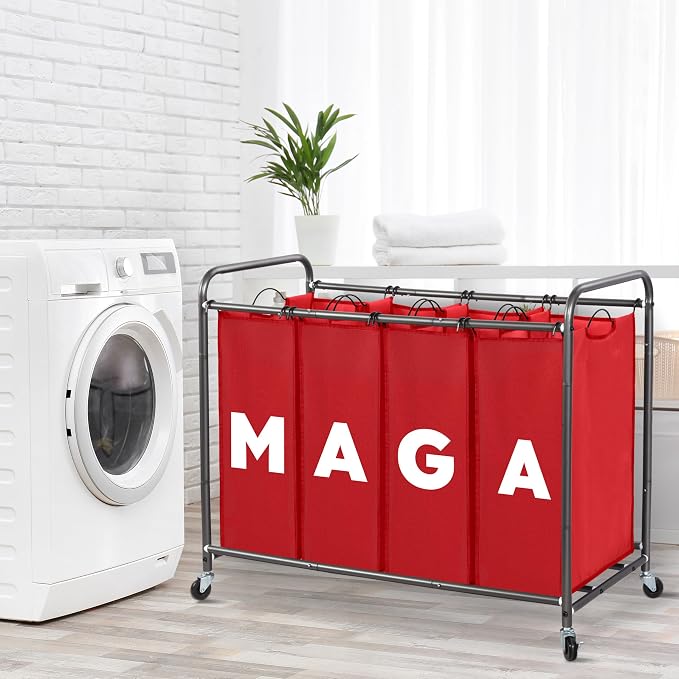 Laundry Sorter Hamper with Wheels, Laundry Basket Sorter 47.8 Gal, Heavy-Duty - Image 8