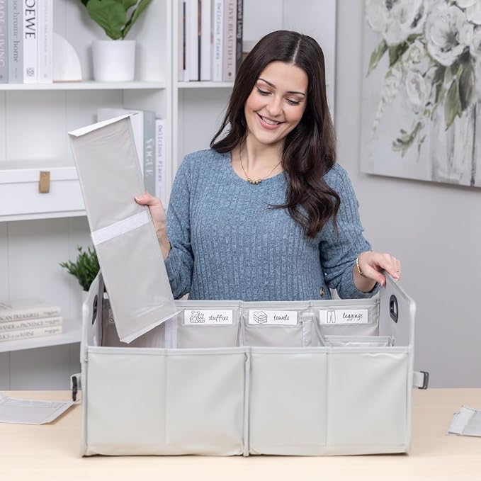 Collapsible Laundry Tote with Handles 51L - Image 5