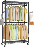 SONGMICS Heavy-Duty Rolling Clothes Rack, Garment Rack, Portable Closet on by SONGMICSbySONGMICSHOME