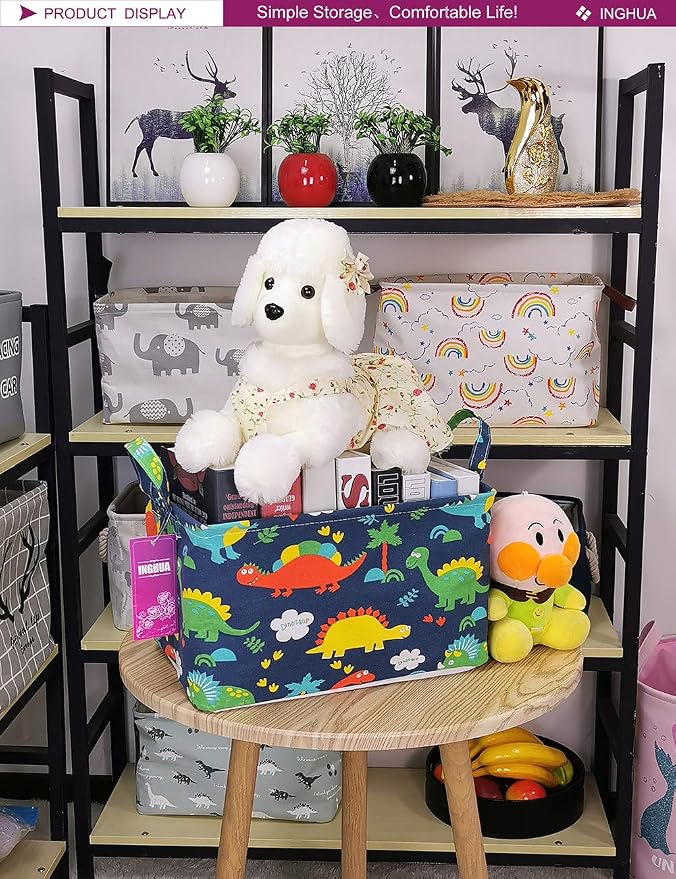 Rectangular Storage Basket Fabric Organizer Bin - Image 3