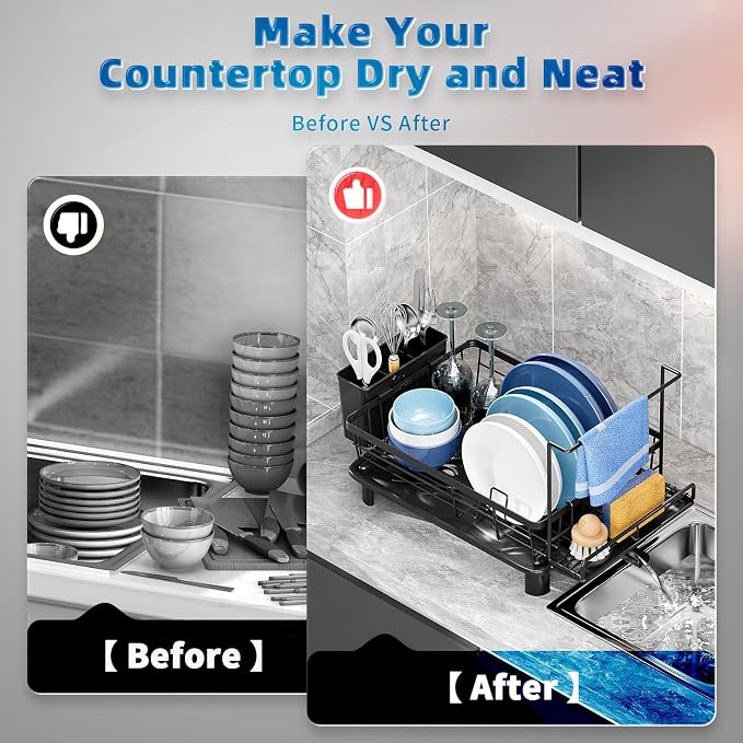 Dish Drying Rack, Compact Dish Racks - Image 2