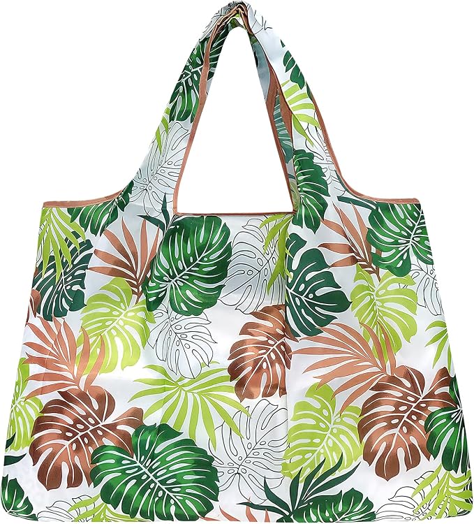 allydrew Large Foldable Tote Nylon Reusable Grocery Bag - Image 2