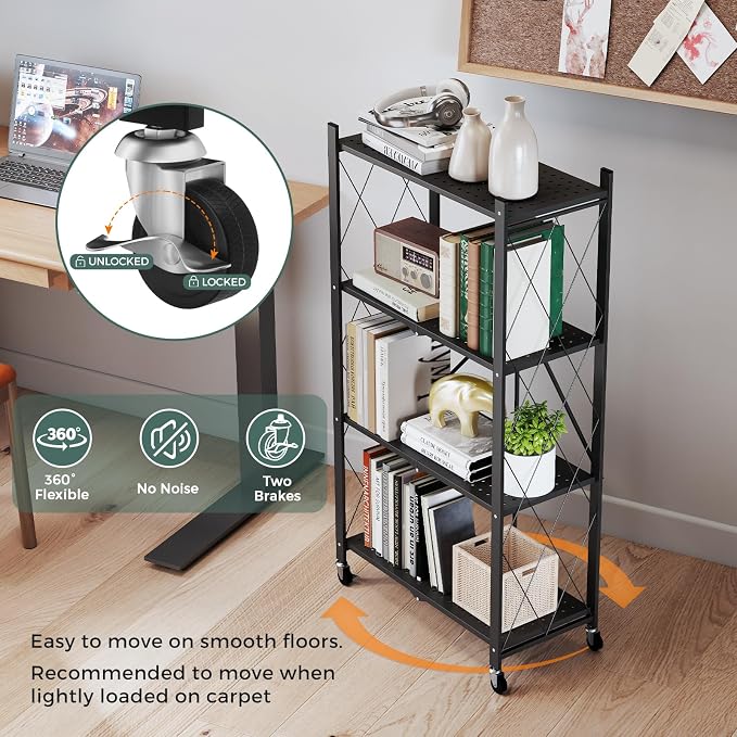 DEANIC 4 Tier Foldable Storage Shelves - Image 8