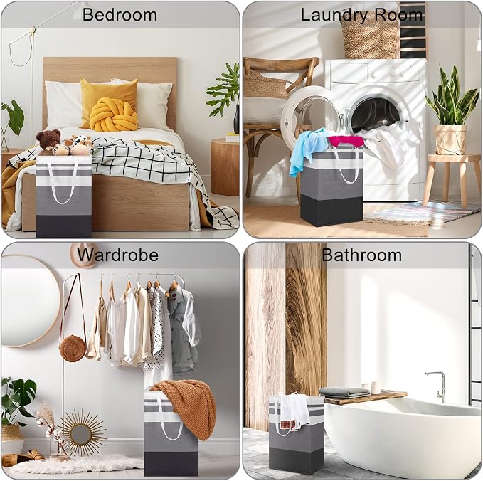Foaincore 6 Pieces 75 L Laundry Hamper Basket Organizer Large Laundry Bag Bulk - Image 7
