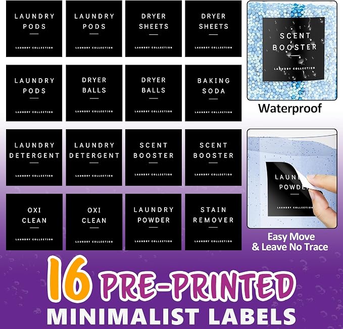3 Pack Laundry Pods Container, Large Acrylic Detergent Powder Storage - Image 6