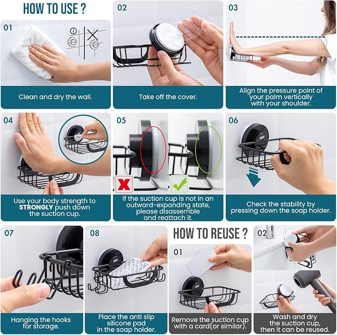 TAILI Bar Soap Holder Suction Cup - Image 4