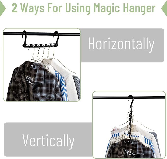 Mr. Pen- Space Saving Hangers for Clothes, Plastic Multi Clothes Hangers Space - Image 4