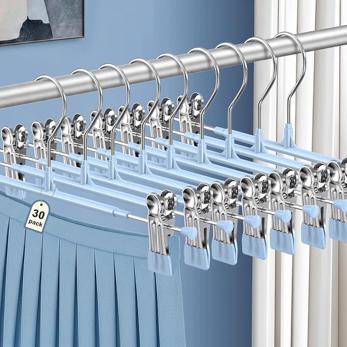 POZEAN Pants Hangers with Clips by POZEAN