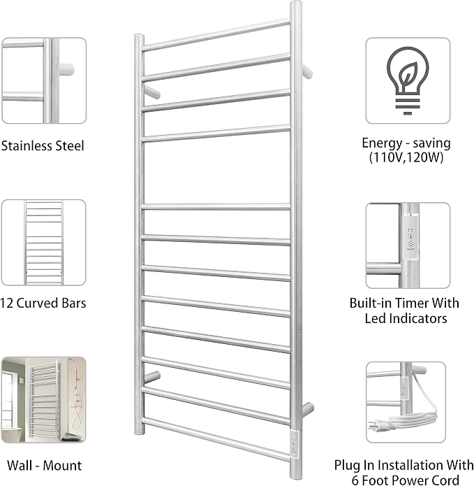 KEG Towel Warmer Wall Mounted - Image 5