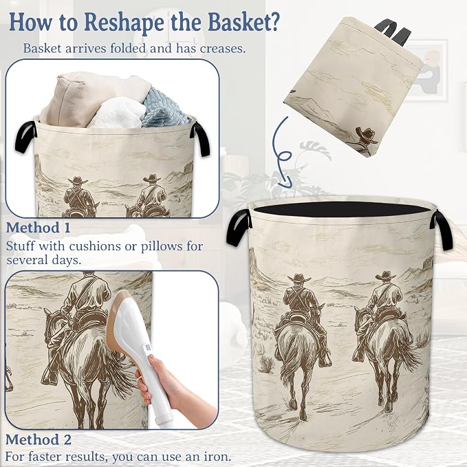 Western Cowboy Laundry Hamper - Image 6