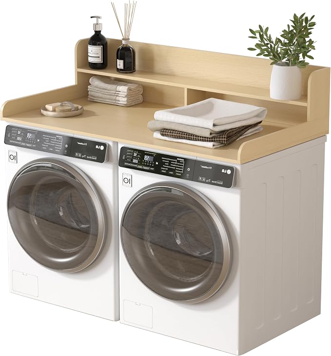 Piskyet Washer Dryer Countertop, 2- Tier Laundry Countertop by Piskyet