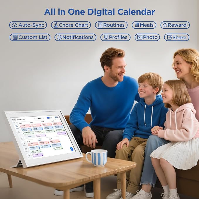 15.6 Inch Digital Calendar Chore Chart 1920 * 1080P Full HD Touchscreen - Image 3